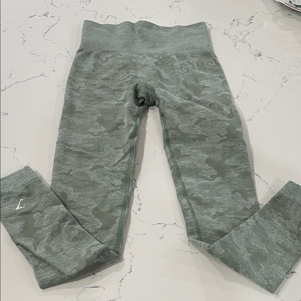 Gymshark Green Camo Leggings